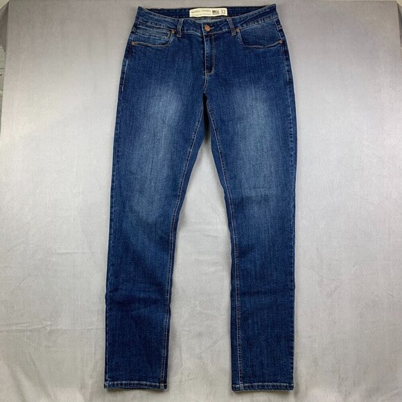 Barbell Apparel Mens Pants 32 Blue Denim Jeans Slim Fit Tapered Stretch 32x34 - Picture 1 of 11